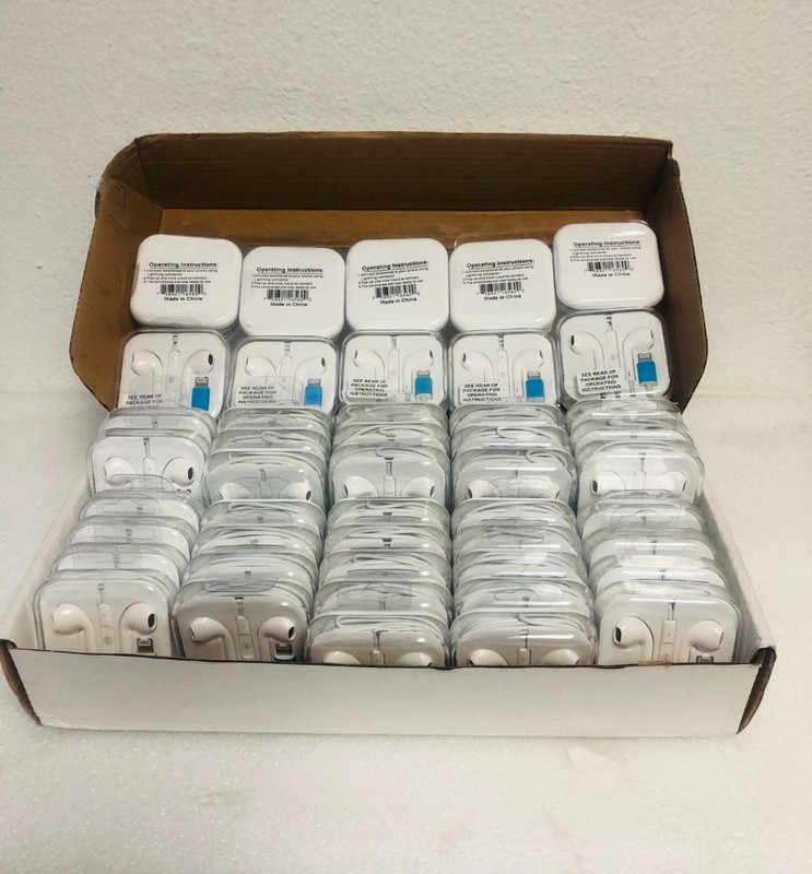 Lot Whole Sale Lightning Wired Earbuds Headphone For iPhone X 11 12 13 Plus gallery