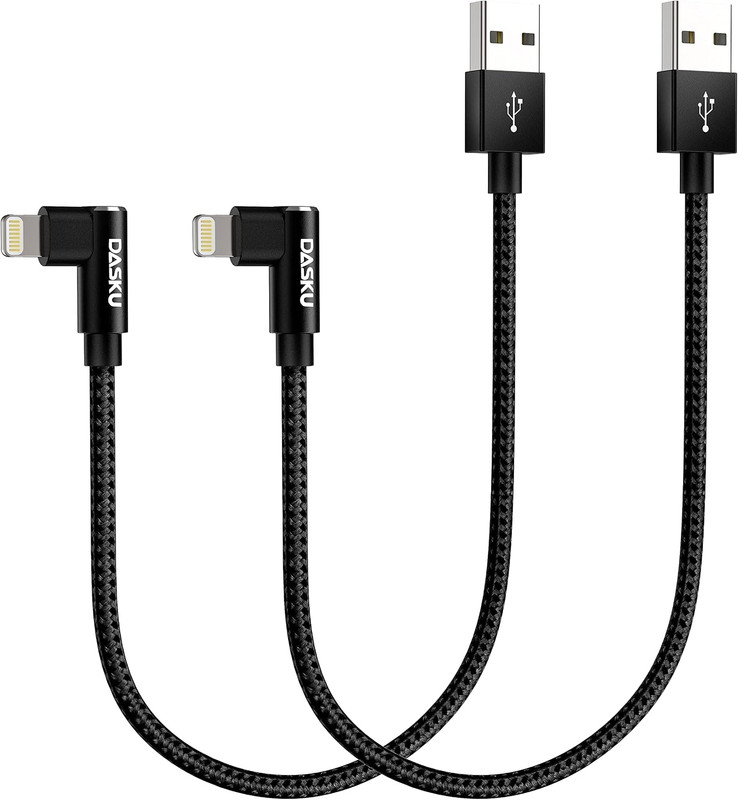 Short Iphone Charger 1FT 2Pack [Mfi Certified] 12 Inch 90 Degree Lightning gallery