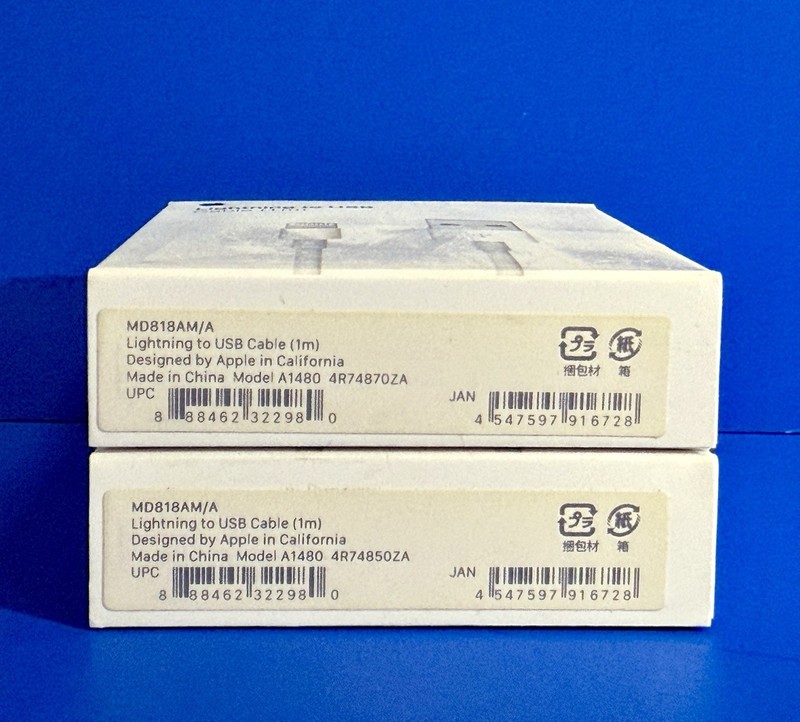 {Lot Of 2X} NEW Original Apple 1M Lightning To USB Cable (1 m) A1480 gallery