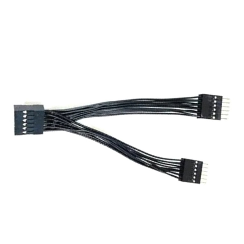 USB 11Pin Female to 2-Port Male Splitter Data Cord for Desktop Computer gallery