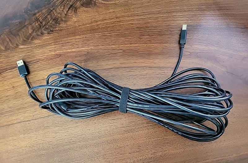 Printer Cable 50ft, USB 2.0 USB A to B Printer Cable, High Speed Active F1