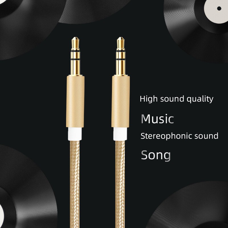 AUX Cable Male to Male 3.5mm Jack 1m Audio cable Auxillary Cord For Car Stereo gallery