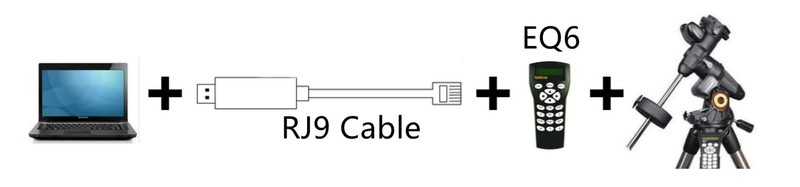 USB to RJ9 Cable for Celestron HC, for Hand Controller with RJ9 Port, USB Con... gallery