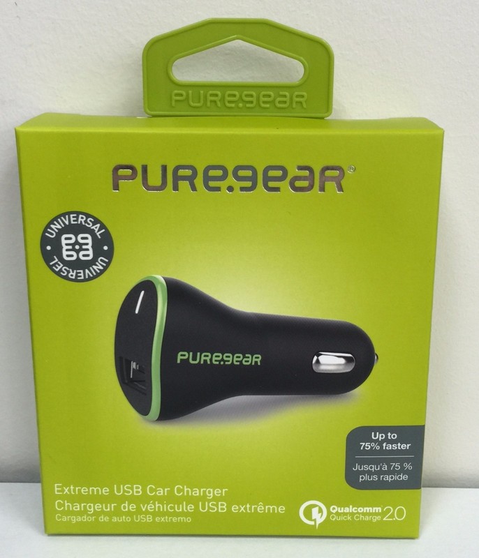 10x Lot PureGear Extreme USB Car Charger 60712PG Black Qualcomm Quick Charge