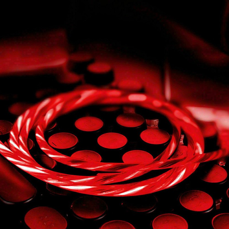 1M LED Light Up Fast Charging Charger Cable USB Cord For iPhone Type C Phone New gallery