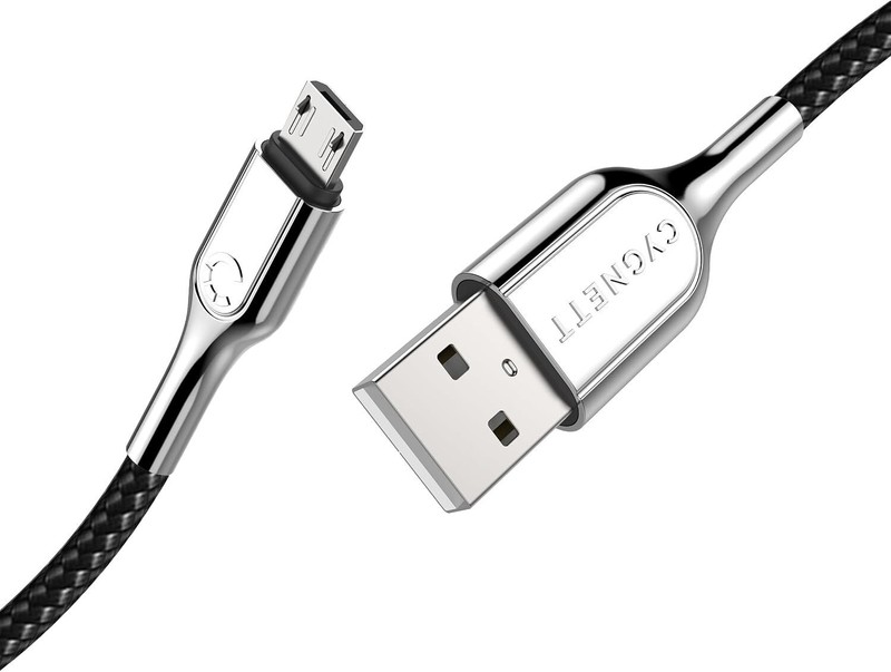 Cygnett 3-Metre Armoured Micro to USB-A Cable in Black gallery