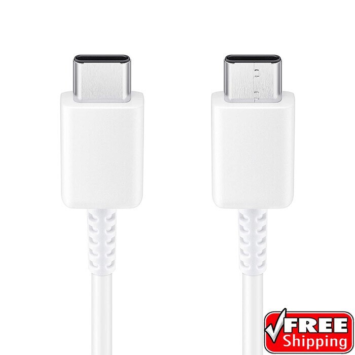 (2-Pack) Original Samsung USB-C to USB-C Data Sync Cable Galaxy A16 5G WHITE gallery
