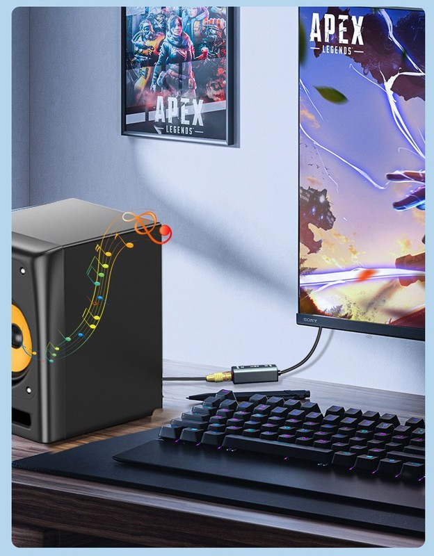 Cubilux USB A to TOSLINK Optical Fiber Audio Adapter USB to SPDIF Original GH AU gallery