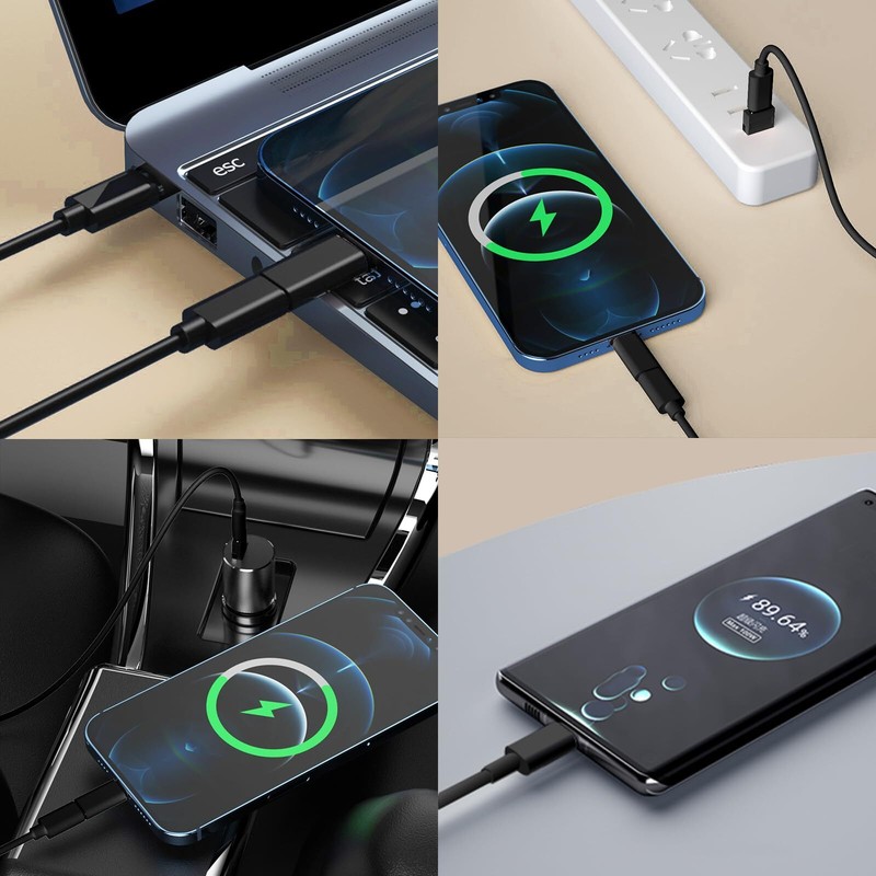 Multi Charging Cable Conversion Head Portable Storage Box with Sim Card Slot gallery