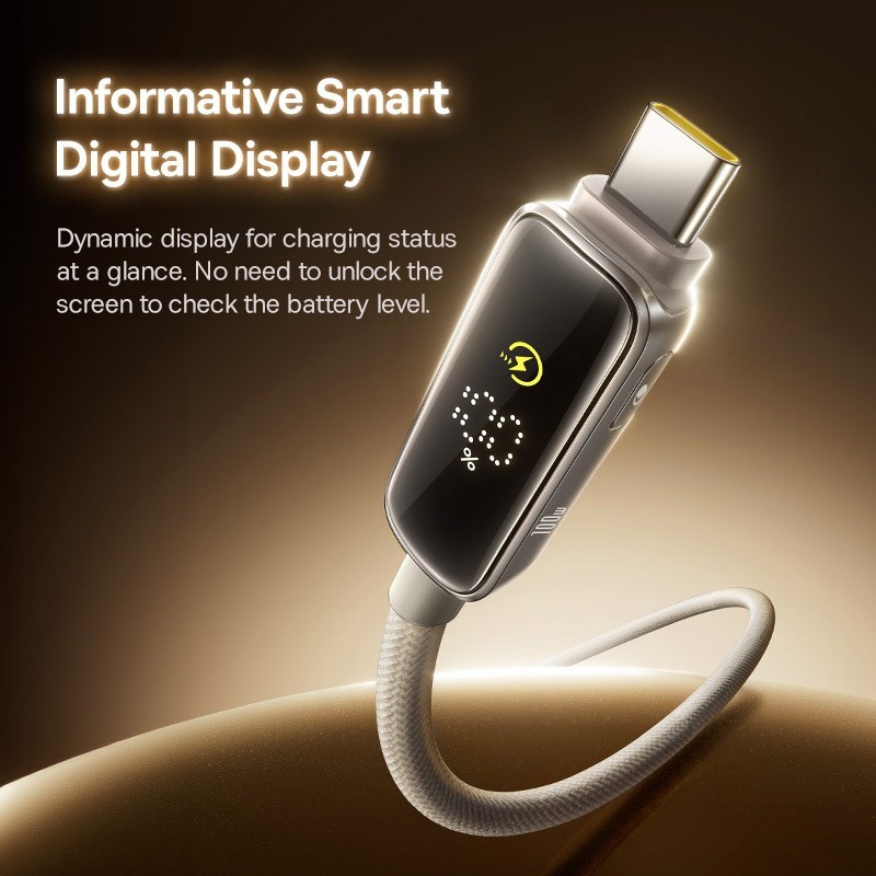 Baseus PD 100W USB C Fast Charging Cable for iPhone 16 15 Digital Display Cord gallery