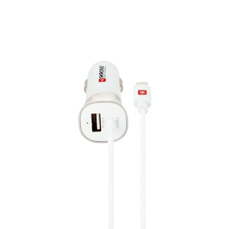 Skross Midget Plus in Car Charging White Micro USB Adapter