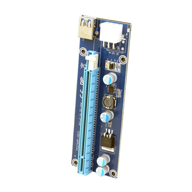 Mining Machine Extender to PCI-E 1x Adapter with USB 3.0 & 6Pin Power Cable USA gallery