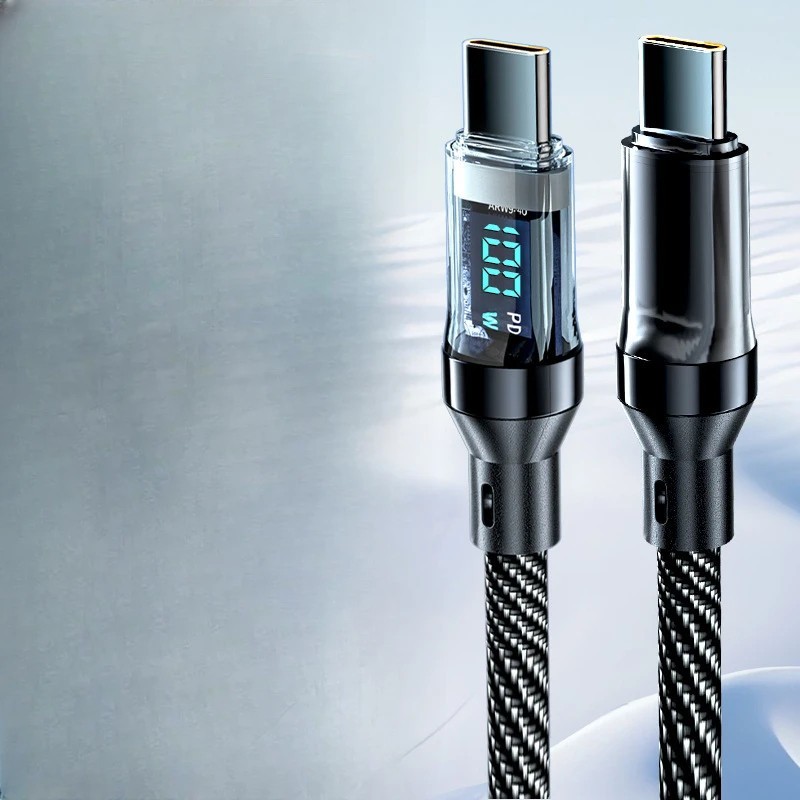 2m 120W USB to Type C Fast Charge Cable 100W PD for iPhone 17 16 Samsung Xiaomi
