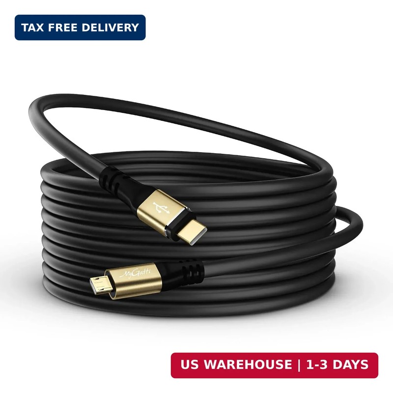 Micro USB Cable 20FT, Extra Long USB 2.0 C to Micro Cord Support Charge & Data T