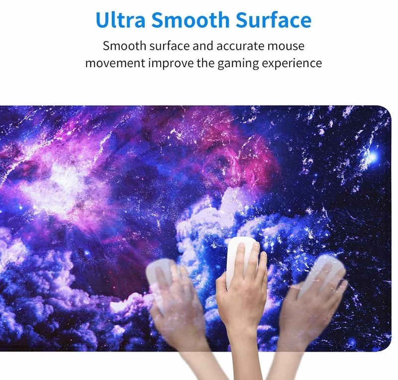 Large Extended Gaming Mouse Pad with Stitched Edges, Non-Slip Rubber Base Mou... gallery