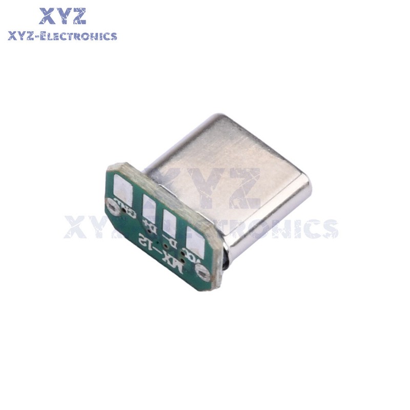 5PCS USB-C Male Head 5V 16pin USB C Connector Port Vertical Jack Board Type-C gallery