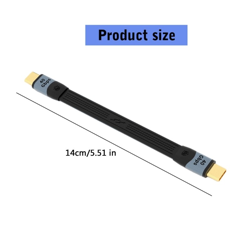 USB4.0 USB C to C Fast Charge Cable, 100W 40Gbps Data Transfer 8K Video Soft FPC gallery