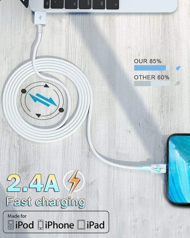 3PACK USB Data Fast Charger Cable Cord For Apple iPhone 5 6 7 8 X 11 12 13 MAX gallery