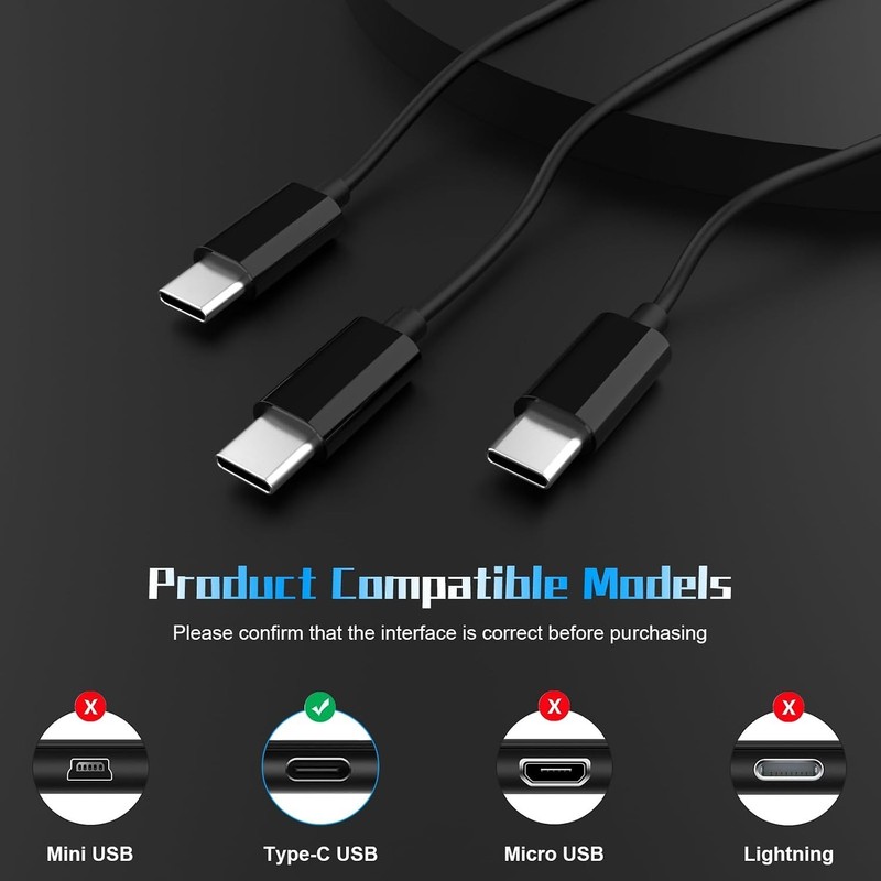 3 in 1 USB C to USB C Charging Cable, USB C Cord Compatible with DJI Mini 3 P... gallery