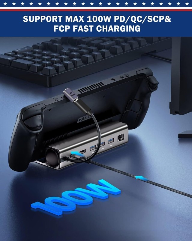 90° USB C Right Angle Adapter 40Gbps Data Transfer Type C Male to Female Connect gallery