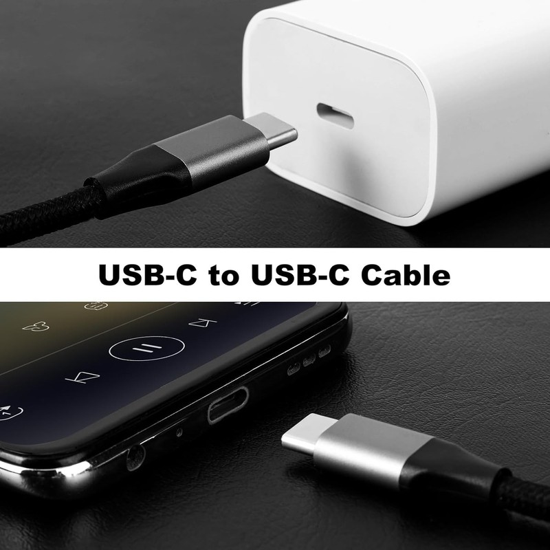 Versatile 60W USB C Charging Cable Set - Nylon Braided for Durability & Safety gallery
