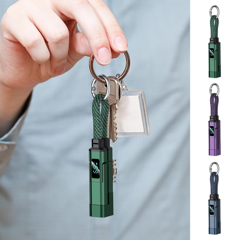 4-in-1 65W USB-C Fast Charging Keychain Cable: Data Sync for Phone Tablet gallery