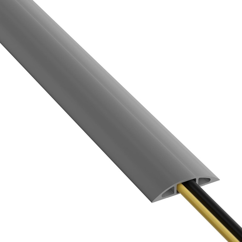Flexible PVC Cable Protector - 6 Ft Non-Slip Cord Cover for Indoor Safety gallery