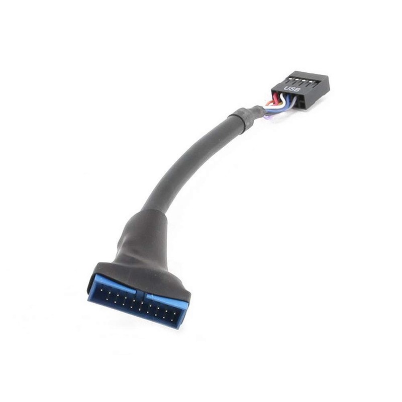 USB 3.0 20-Pin Male to 9-Pin Female Adapter - Matte Finish & High Performance gallery