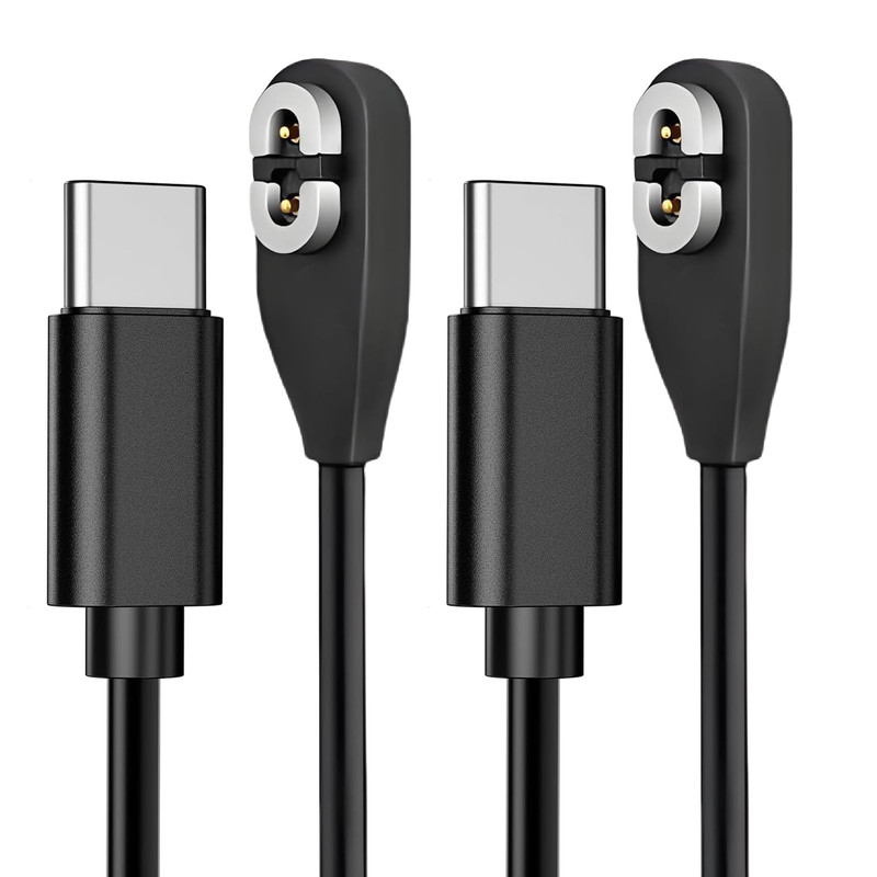 Shokz Charger USB C Cable [2-Pack, 3.3Ft] USB Type C to Shokz Magnetic Charging