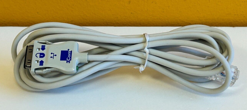 3Com 3C-PC-TP-CBL 96" Length, 10 BT x RJ45 Cable. New! gallery