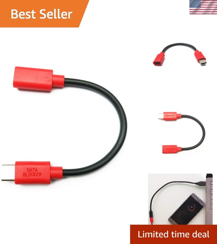 USB-C to C Connector Data Blocker for Secure Mobile Charging – Authorized Use