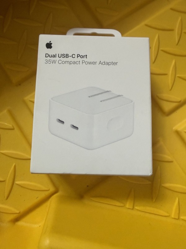 Genuine Apple 35W Dual USB-C Port Compact Power Adapter A2571 for MacBook iPhone