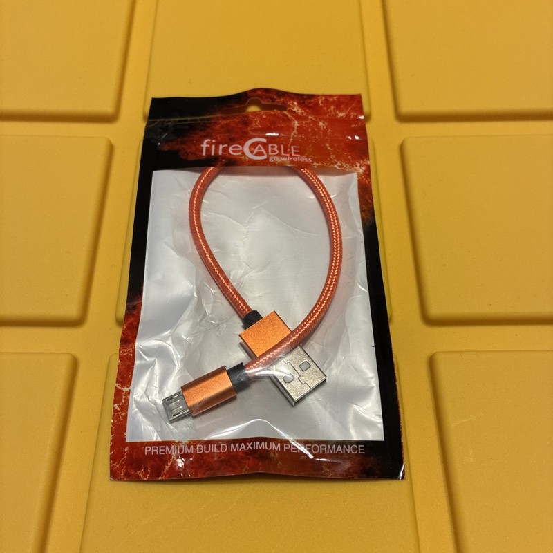 Firecable Go Wireless Charger Cable - Orange - Premium Build - Performance