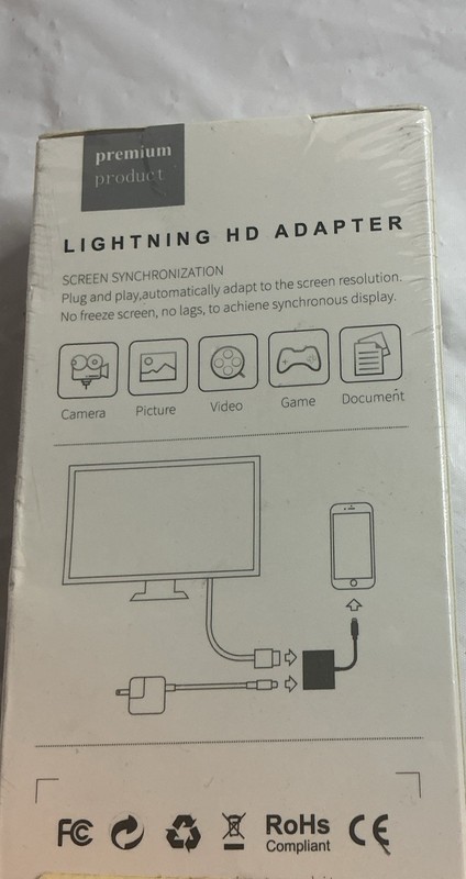 Premium Product L8M Lighting HD Adapter White Lightning To HD MFi-Certified gallery
