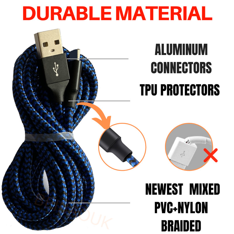 5Pack 6Ft USB Braided Fast Charging Cable For Phone 12 11 Pro 8 7 Charger Cord gallery