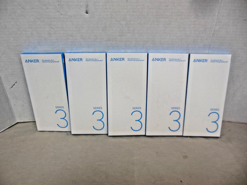 ANKER 310 USB-A to USB-C Cable Two Pack 6FT Braided Series 3 B81G6 LOT OF 5