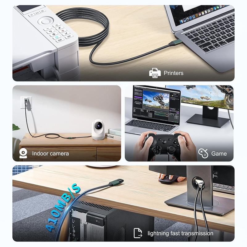30FT USB 3.0 Active Extension Cable with Signal Booster, Type-A Male to Female f gallery