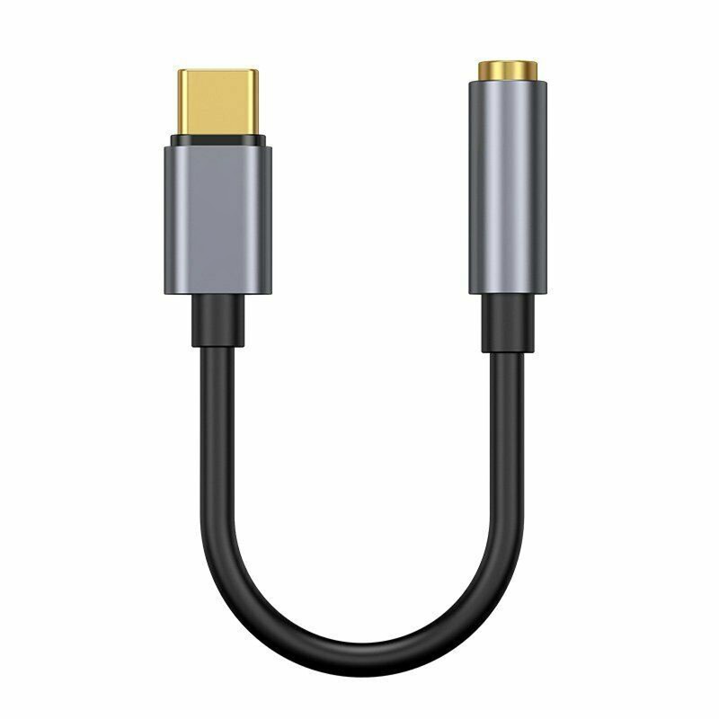 Mini USB Type C Male to 3.5mm Female AUX Headphone Adapter Type C Jack Cable B
