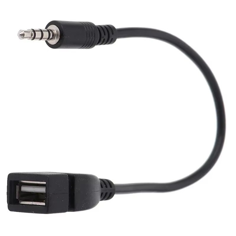 Audio AUX Jack 3.5mm Male to USB 2.0 Type A Female OTG Converter Adapter Cable gallery