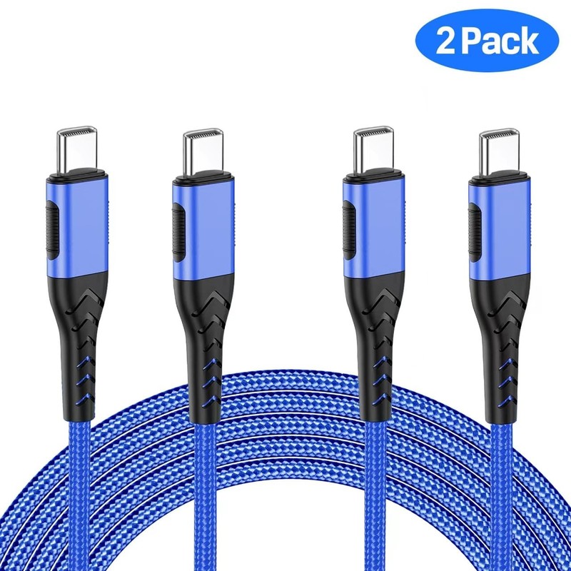 Phone cableC to C Cord 2Pack 10ft USB C to USB C Cable 100W Fast Charger Cabl... gallery