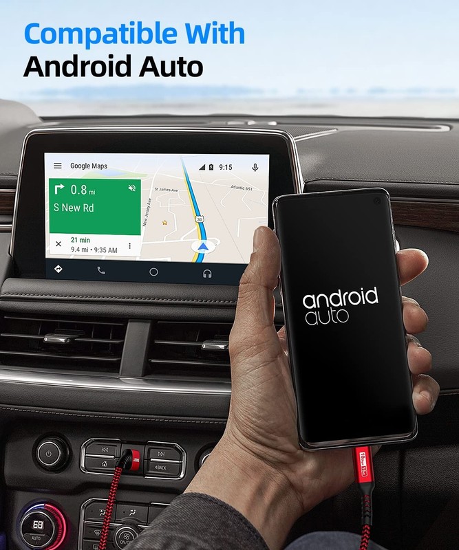 USB C Android Auto Cable 1FT, 3A USB a to C USB 3.1 USB 3.2 Gen2 10Gbps Data gallery