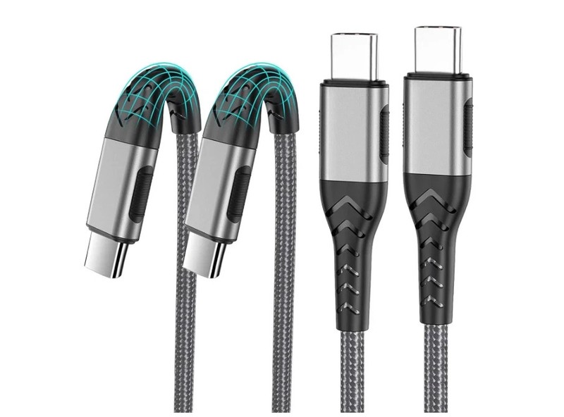Durcord 2Pack 10ft USB C Charger Cable – 100W Fast Charging for Android iPhone