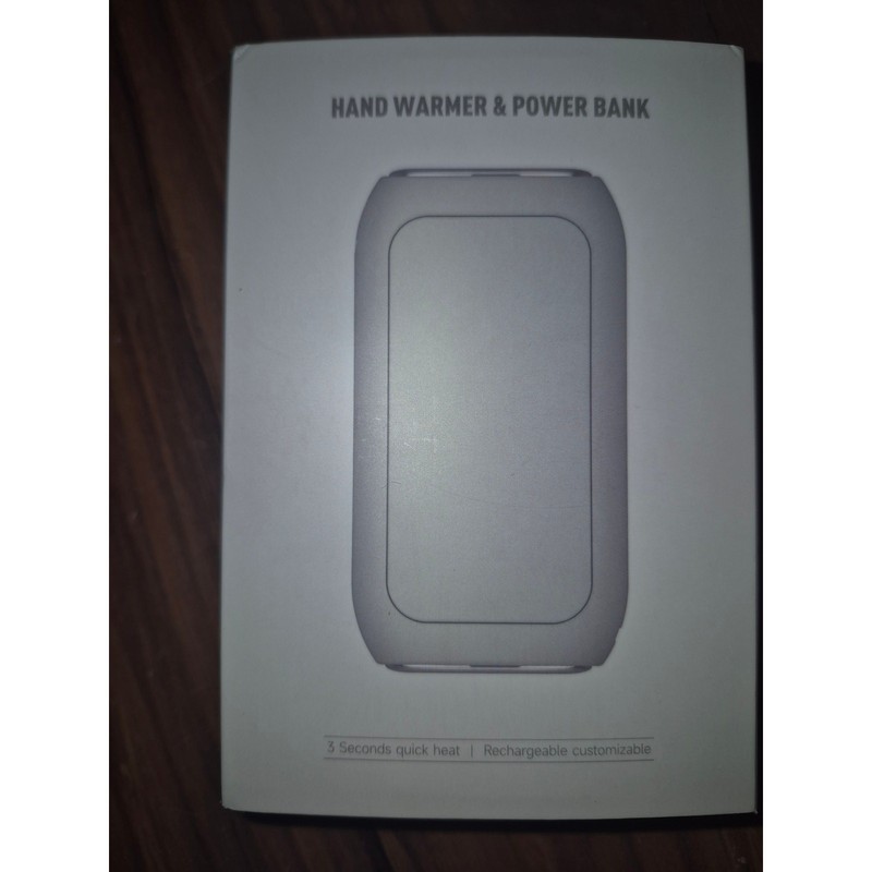 2-in-1 Portable Rechargeable Hand Warmer/Power Bank 3s Rapid Heating USB-C b35