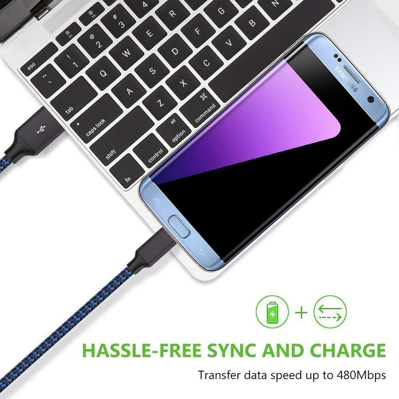 Micro USB Cable, 3Pack 6FT Android Charger Cord Long Braided Sync Fast Chargi... gallery