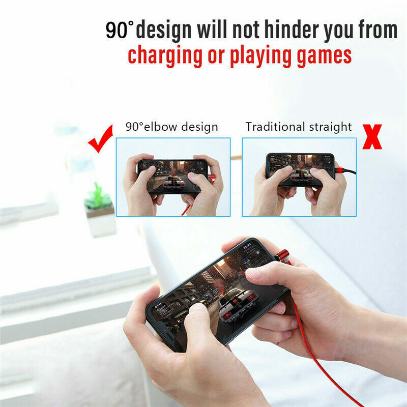 90° L Shape Cable 3in1 Magnetic Charging Fast Absorption Charger - RED gallery