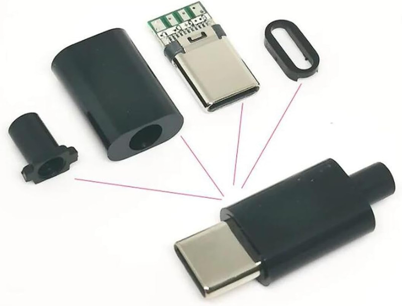 20 Set 24 Pin USB 3.1 Male Connector with Type C Housing,Usb-C Male Plug SMT Typ gallery