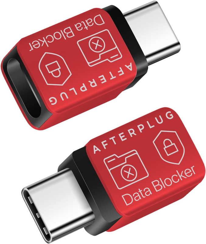 USB C to C Data Blocker, anti Juice Jacking, for Charge Only, Case Friendly Desi