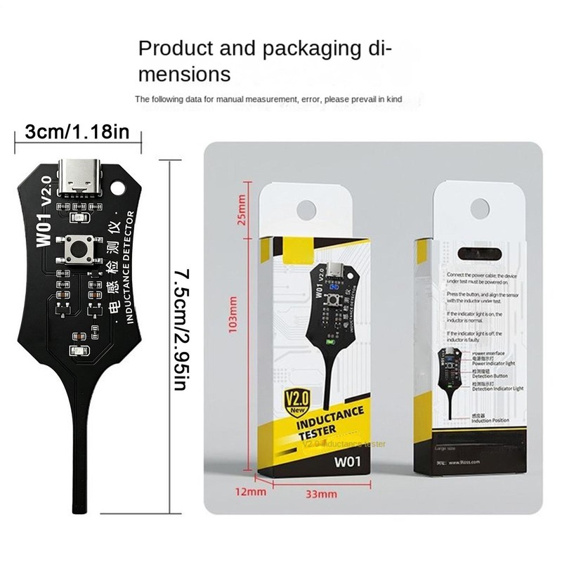 Circuit Board Inductor Tester Inductor Detector Tool Diagnostic Device gallery