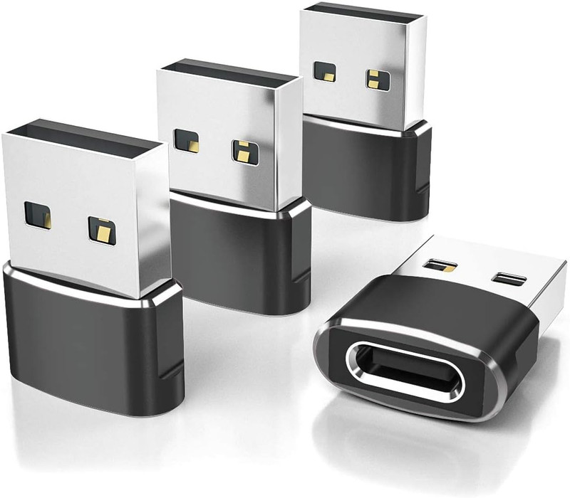 Elebase USB to USB C Adapter for Iphone 17 4Pack