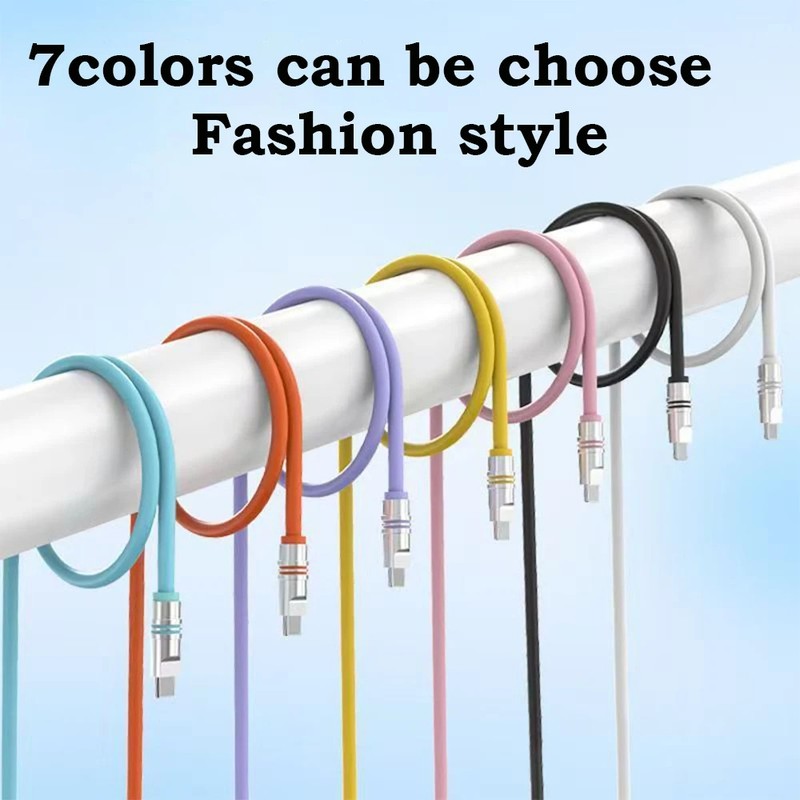 240W USB-C PD Cable iPhone MacBook Samsung Xiaomi Liquid Silicone Fast Charge gallery